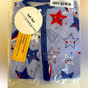 Little sleepies blue stars zippy